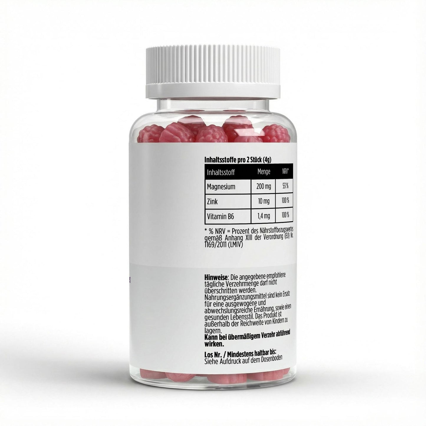 Magnésium+ Zinc + B6 - 60 gummies