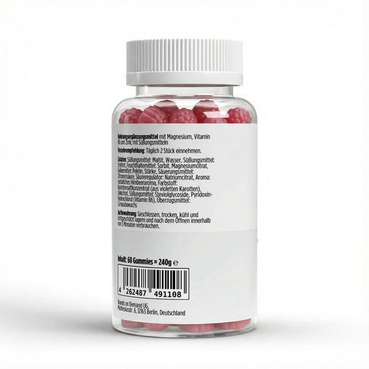 Magnésium+ Zinc + B6 - 60 gummies