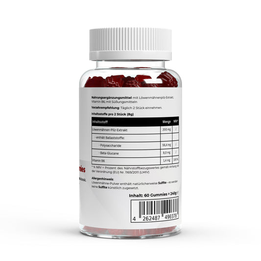 Lion's Mane + Vitamin B6 Gummies - 60 pcs.
